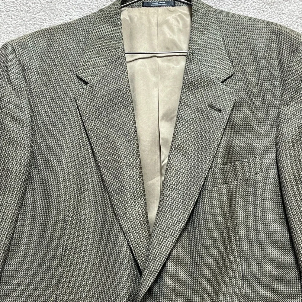 Hart Schaffner Marx  Blazer Men's 41 L Brown‎ Black  Dinner Sport Coat Nordstrom